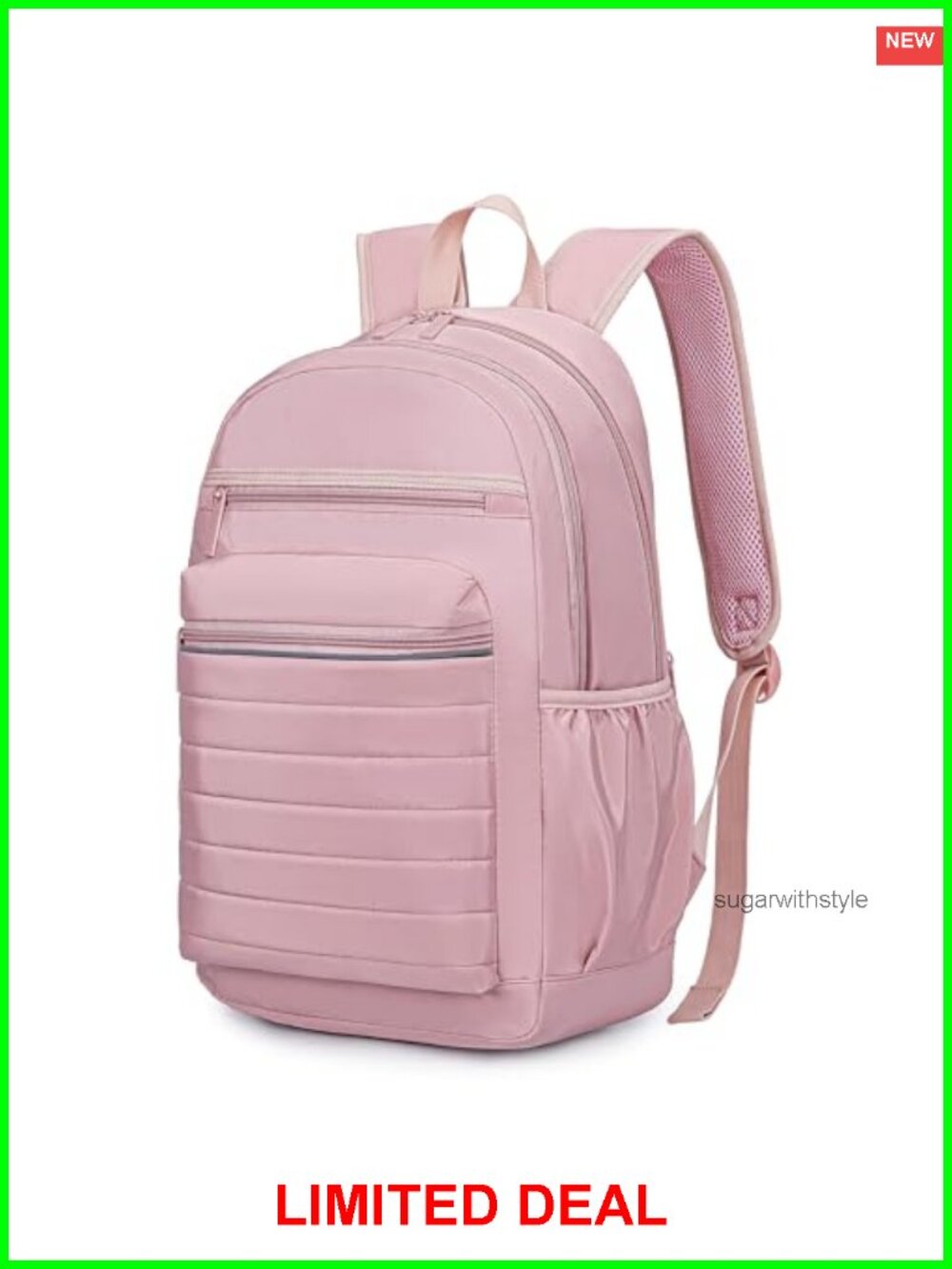 Water Resistant Travel Laptop Backpack Fits 15.6 Inch, 20L Casual Daypack